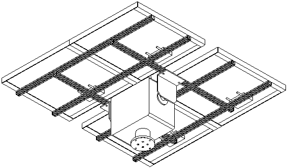 光伏電池方陣與水平方向和俯仰方向運動機構